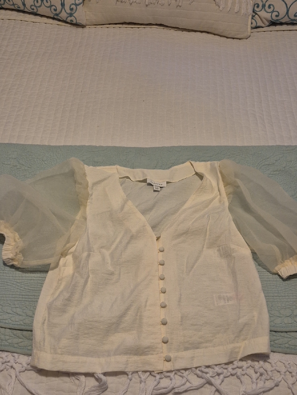 Topshop Short Sleeve Blouse